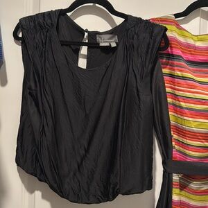 Anthropologie viscose sleeveless black top